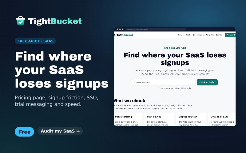 SaaS Signup Leak Audit: Find where your SaaS loses signups