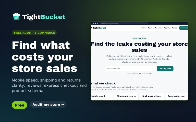Store Leak Audit: Find what costs your store sales